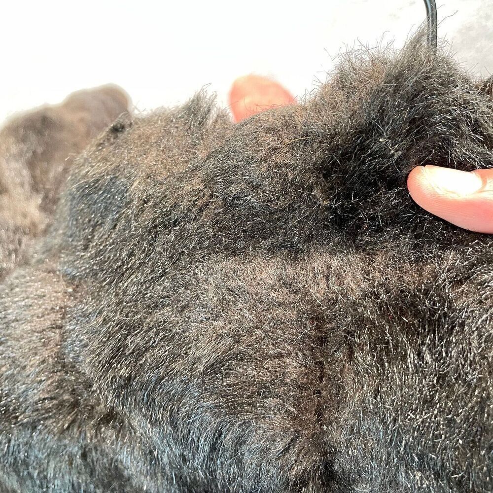 Vintage Sears Faux Fur Coat Women's 60s 70s Brown Winter Large - Picture 7 of 8